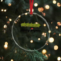 Merry Pigmas Crystal Glass Ornament Holiday Gift For Pig Lovers - Wonder Print Shop