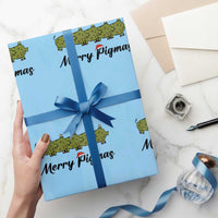 Merry Pigmas Wrapping Paper Roll Holiday Gift For Pig Lovers - Wonder Print Shop