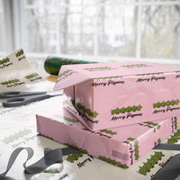 Merry Pigmas Wrapping Paper Roll Holiday Gift For Pig Lovers - Wonder Print Shop