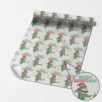Merry Resistmas Frog Christmas Wrapping Paper Roll - Wonder Print Shop