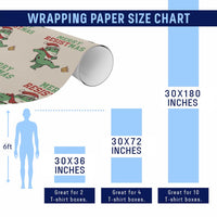 Merry Resistmas Frog Christmas Wrapping Paper Roll - Wonder Print Shop