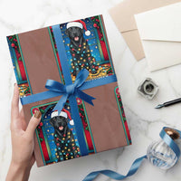 Merry Woofmas Wrapping Paper Roll Funny Tarot Card Labrador Retriever Christmas Gift - Wonder Print Shop