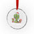 Merry Xmas In Arizona US State Funny Saguaro Cactus Christmas Tree Crystal Glass Ornament TS02