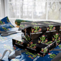 Merry Xmas In Arizona US State Funny Saguaro Cactus Christmas Tree Wrapping Paper Roll