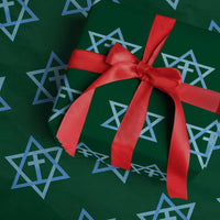 Messianic Cross Star of David Yeshua Jesus Wrapping Paper Roll - Wonder Print Shop