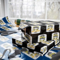 Messy Bun School Bus Driver Life Wrapping Paper Roll - Wonder Print Shop