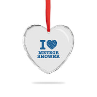 Meteor Shower Lover Heart Crystal Glass Ornament Astronomy Enthusiast Gift