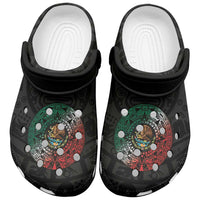 Mexican Aztec Sun Clogs Shoes Flag Color Unique Style - Wonder Print Shop