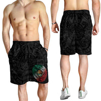 Mexican Aztec Sun Shorts for Men Flag Color Unique Style - Wonder Print Shop