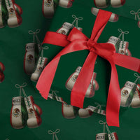 Mexican Boxing Gloves Wrapping Paper Roll Retro Vintage Mexico Flag Boxer