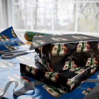Mexican Boxing Gloves Wrapping Paper Roll Retro Vintage Mexico Flag Boxer