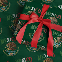 Mexican Coat Of Arms Mexico Vintage Flag Wrapping Paper Roll