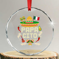 Mexican Dad Crystal Glass Ornament Papa Cito Latino Fathers Day Gift Mexican Pride