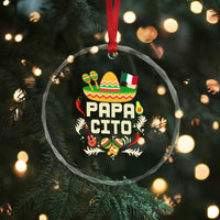 Mexican Dad Crystal Glass Ornament Papa Cito Latino Fathers Day Gift Mexican Pride