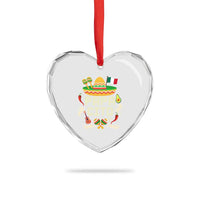 Mexican Dad Heart Crystal Glass Ornament Papa Cito Latino Fathers Day Gift Mexican Pride