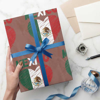 Mexican Flag Heart Mexico City Independence Day Gift Wrapping Paper Roll