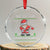 Mexican Xmas Crystal Glass Ornament Be Nice Santa is Watching Xmas in Mexico Ugly Sweater - Wonder Print Shop