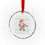 Mexican Xmas Crystal Glass Ornament Be Nice Santa is Watching Xmas in Mexico Ugly Sweater - Wonder Print Shop
