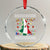 Mexican Xmas Crystal Glass Ornament Mexico Flag Xmas Tree Ugly Sweater - Wonder Print Shop