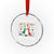 Mexican Xmas Crystal Glass Ornament Mexico Flag Xmas Tree Ugly Sweater - Wonder Print Shop