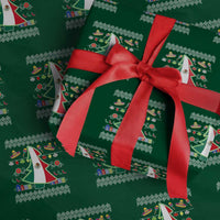 Mexican Xmas Wrapping Paper Roll Mexico Flag Xmas Tree Ugly Sweater