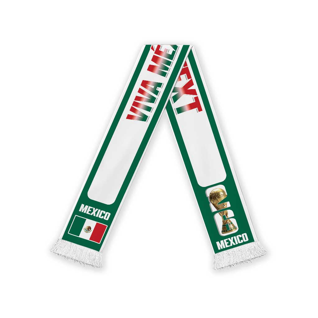 Mexico 2026 Football Personalized Soccer Scarf Viva Mexico