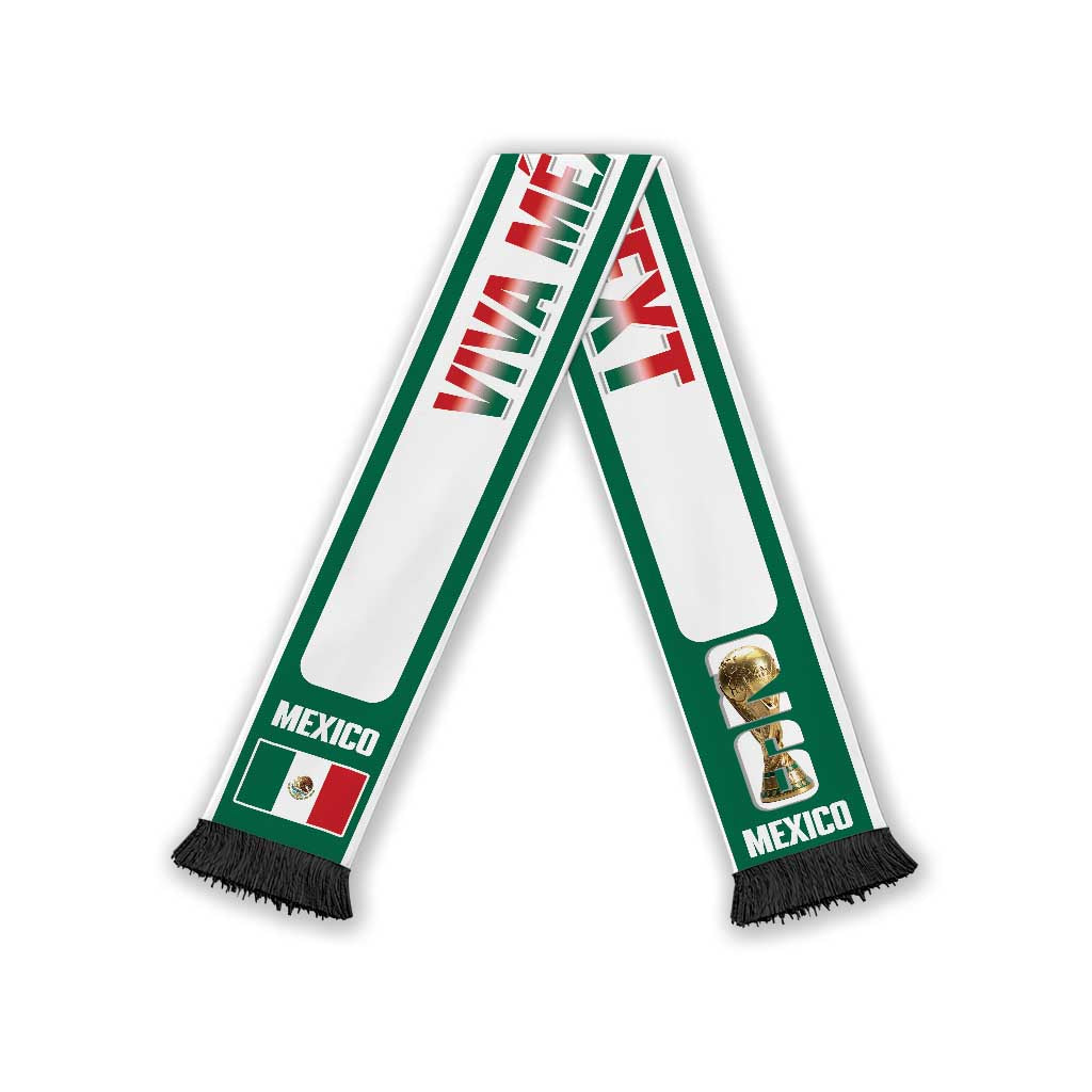 Mexico 2026 Football Personalized Soccer Scarf Viva Mexico