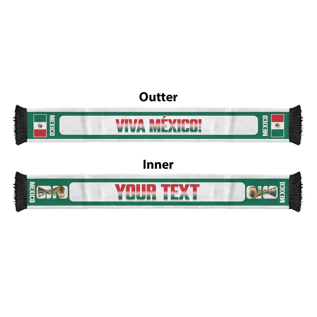Mexico 2026 Football Personalized Soccer Scarf Viva Mexico