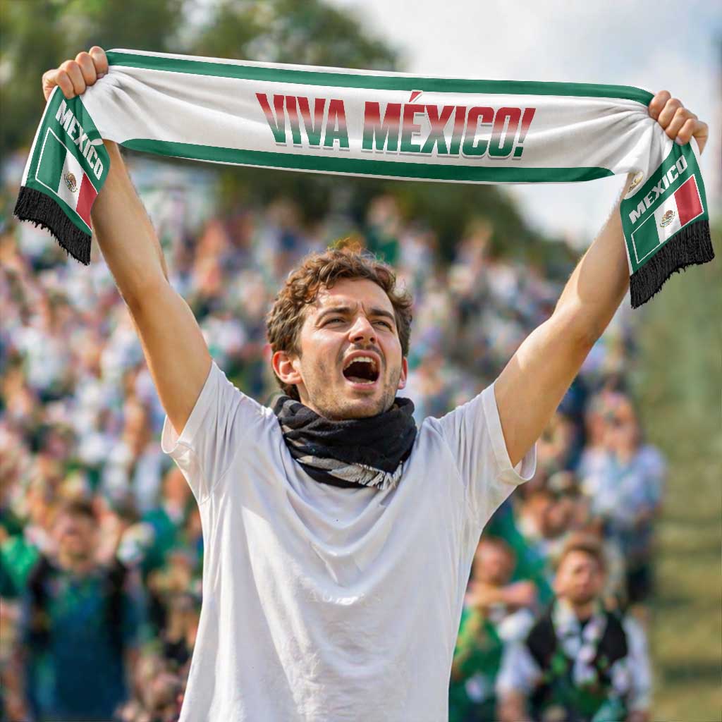 Mexico 2026 Football Personalized Soccer Scarf Viva Mexico