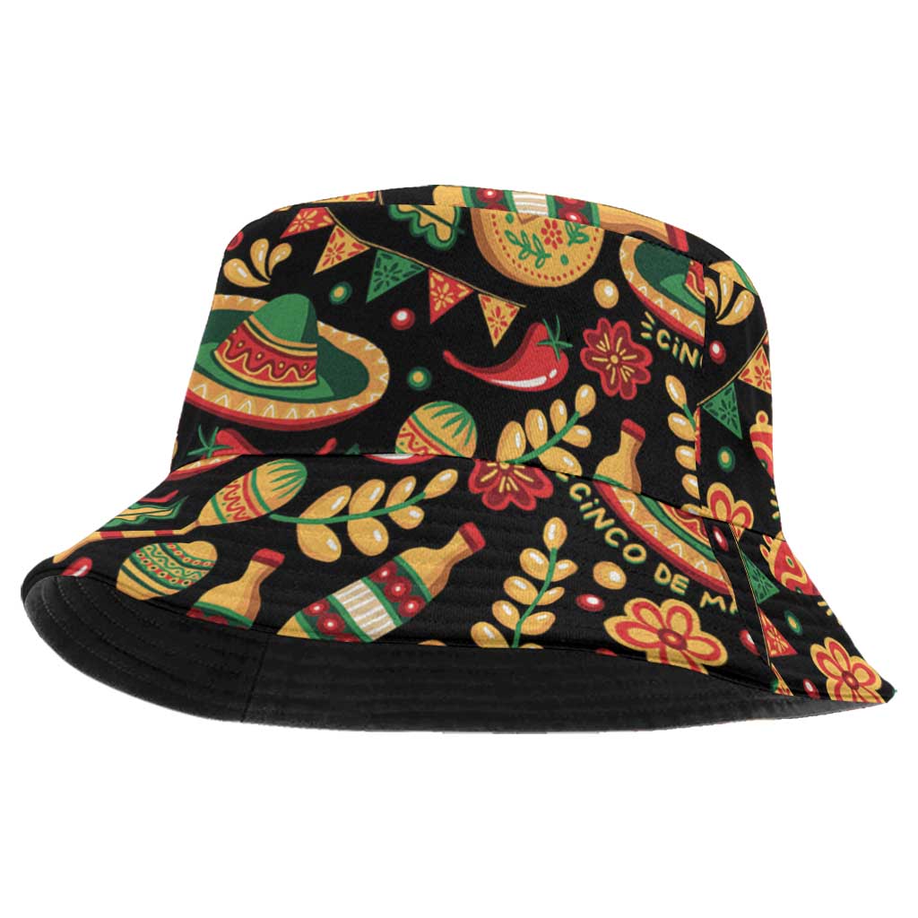 Mexico Cinco de Mayo Bucket Hat Fiesta and then Siesta