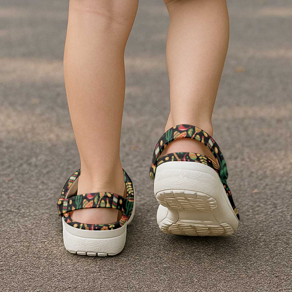 Mexico Cinco de Mayo Clogs Shoes Fiesta and then Siesta