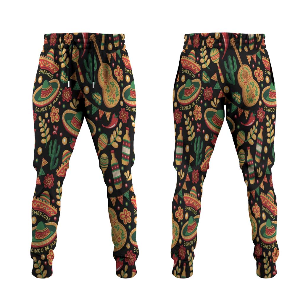 Mexico Cinco de Mayo Jogger Pants Fiesta and then Siesta