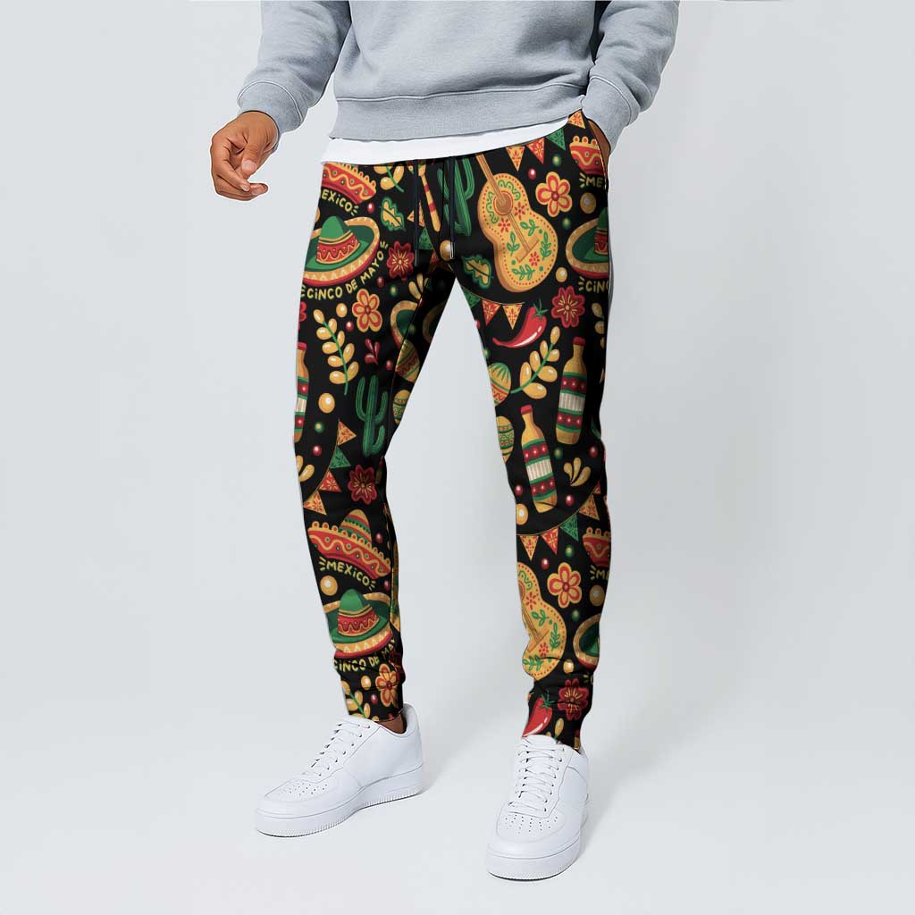 Mexico Cinco de Mayo Jogger Pants Fiesta and then Siesta
