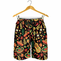 Mexico Cinco de Mayo Shorts for Men Fiesta and then Siesta