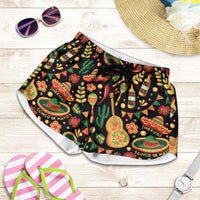 Mexico Cinco de Mayo Shorts for Women Fiesta and then Siesta
