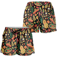 Mexico Cinco de Mayo Shorts for Women Fiesta and then Siesta