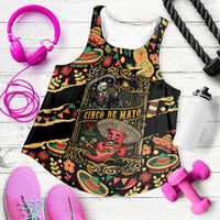 Mexico Cinco de Mayo Women Racerback Tank Fiesta and then Siesta