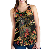 Mexico Cinco de Mayo Women Racerback Tank Fiesta and then Siesta