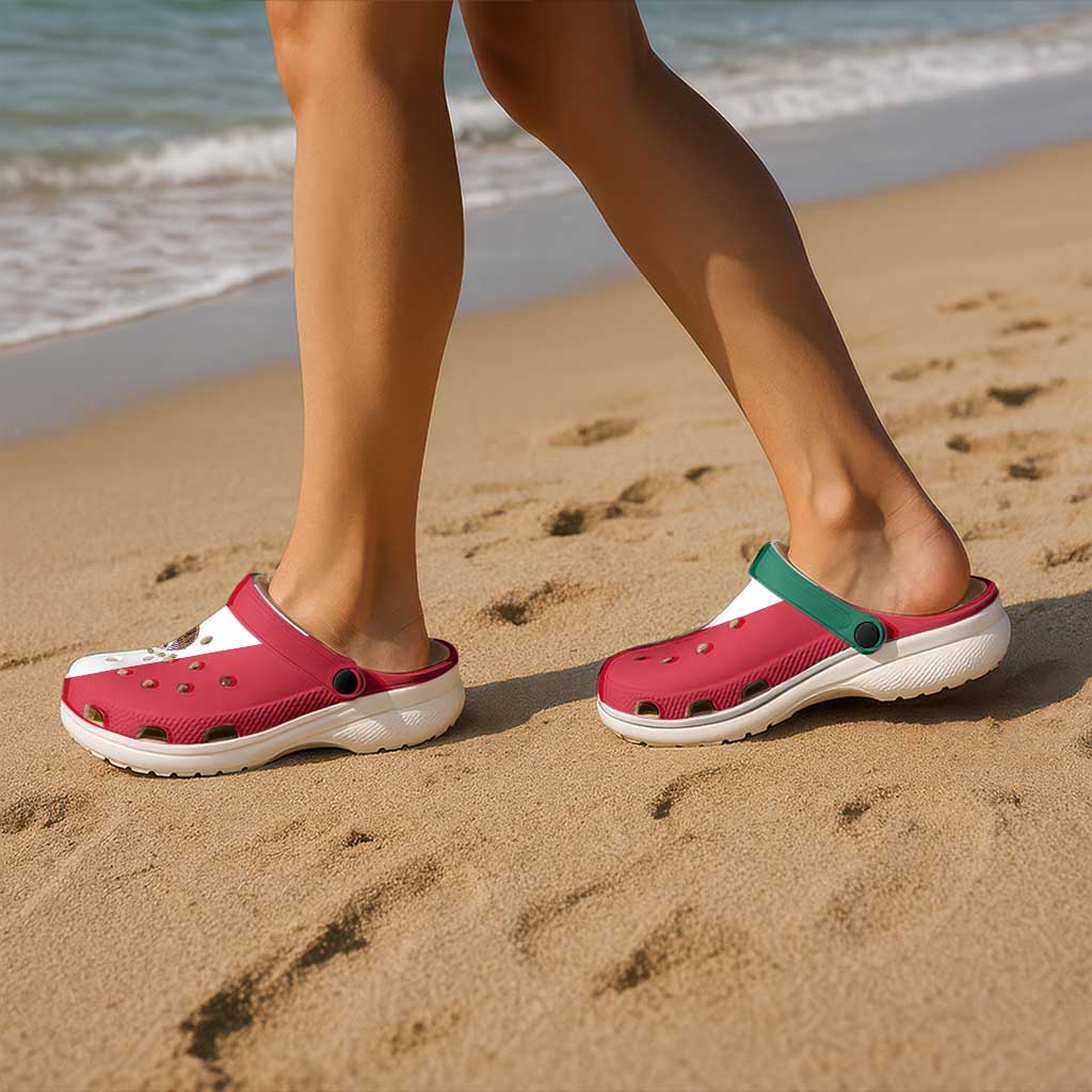 Mexico Clogs Shoes Heritage Palette Flag-Inspired - Wonder Print Shop