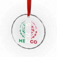 Mexico Coat of Arms Crystal Glass Ornament Eagle Mexican Flag Mexico Heritage Roots - Wonder Print Shop