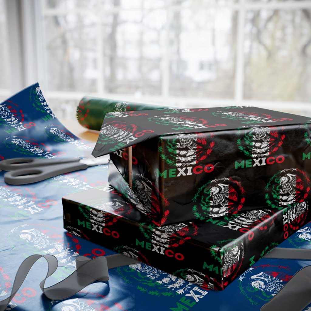 Mexico Coat of Arms Wrapping Paper Roll Eagle Mexican Flag Mexico Heritage Roots - Wonder Print Shop