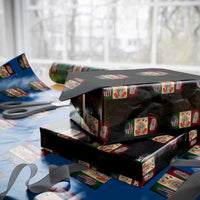 Mexico Flag Wrapping Paper Roll Virgin Mary Mexican American Patriotic Mexican Roots - Wonder Print Shop