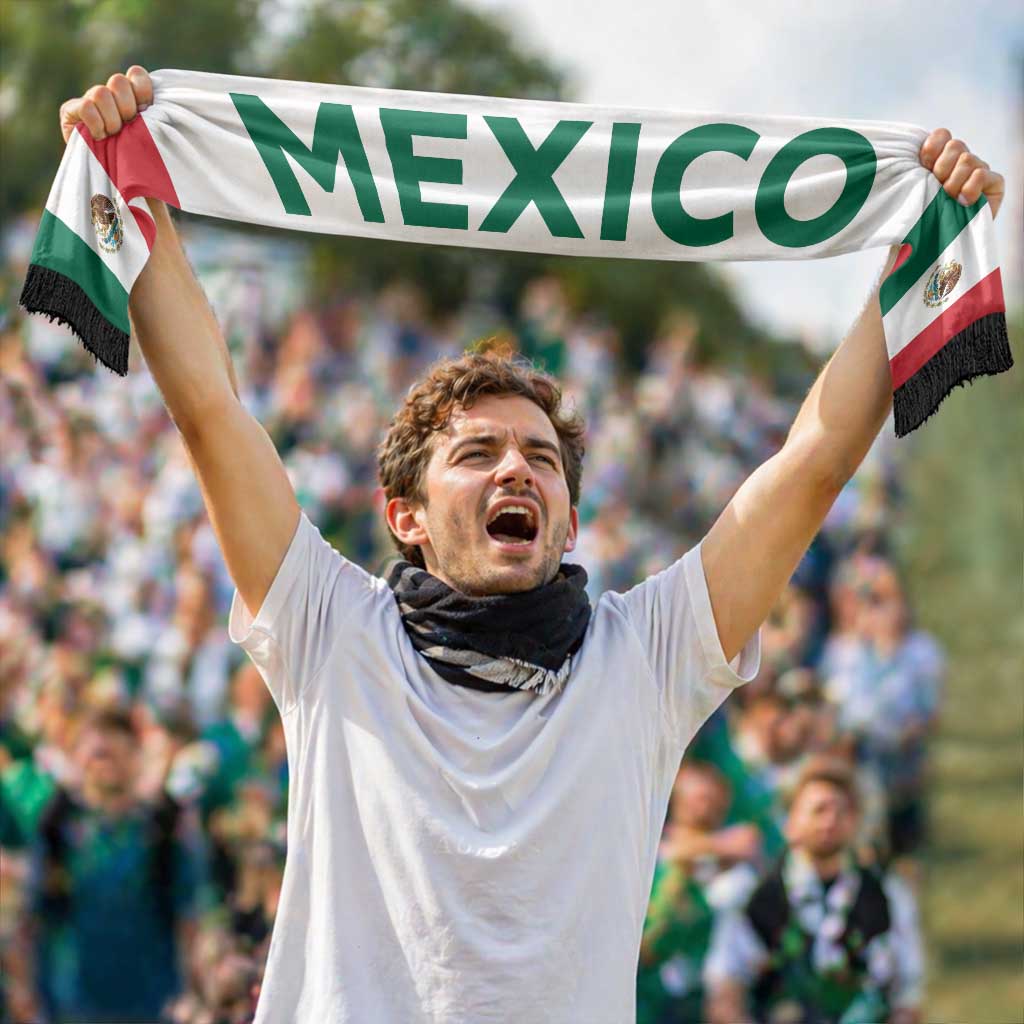 Mexico Football 2026 Soccer Scarf Flag Style