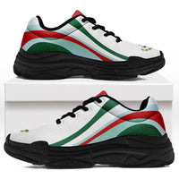 Mexico Football Chunky Sneakers Flag-Inspired Curve Style