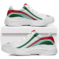 Mexico Football Chunky Sneakers Flag-Inspired Curve Style