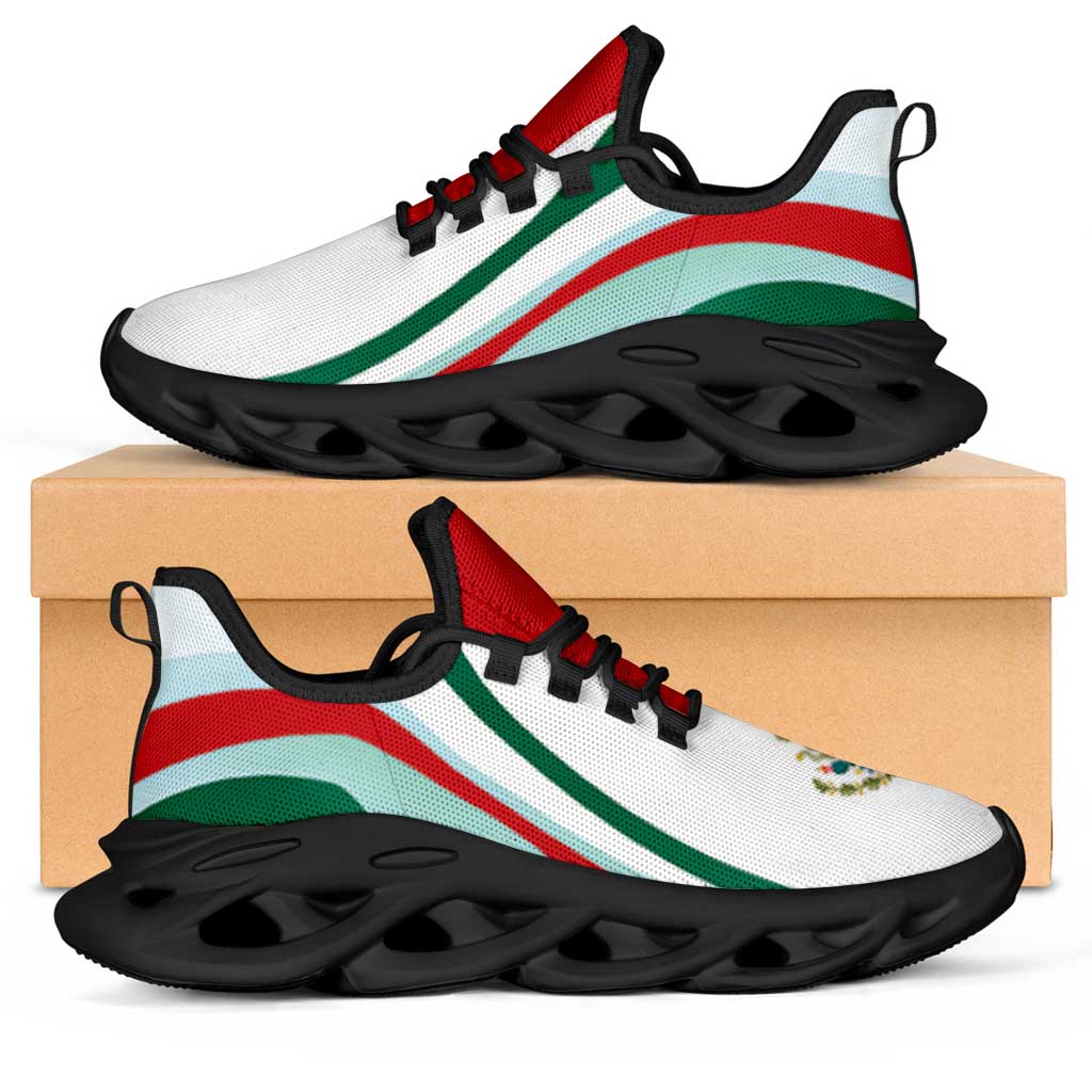 Mexico Football Clunky Sneakers Flag-Inspired Curve Style