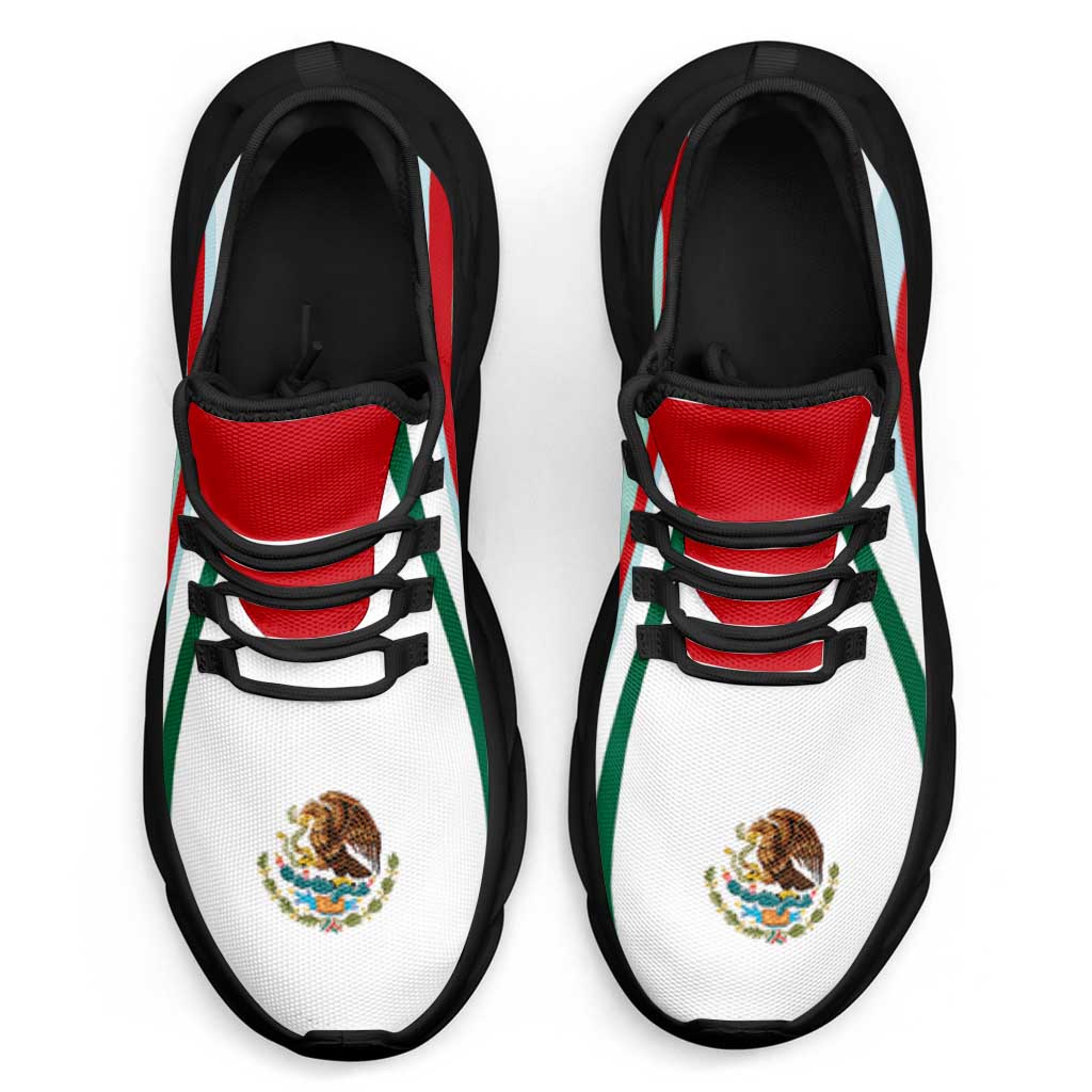 Mexico Football Clunky Sneakers Flag-Inspired Curve Style