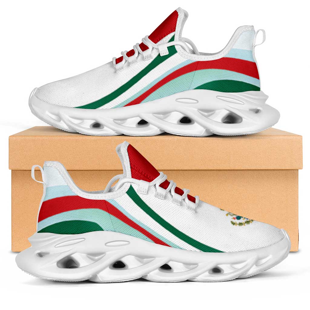Mexico Football Clunky Sneakers Flag-Inspired Curve Style