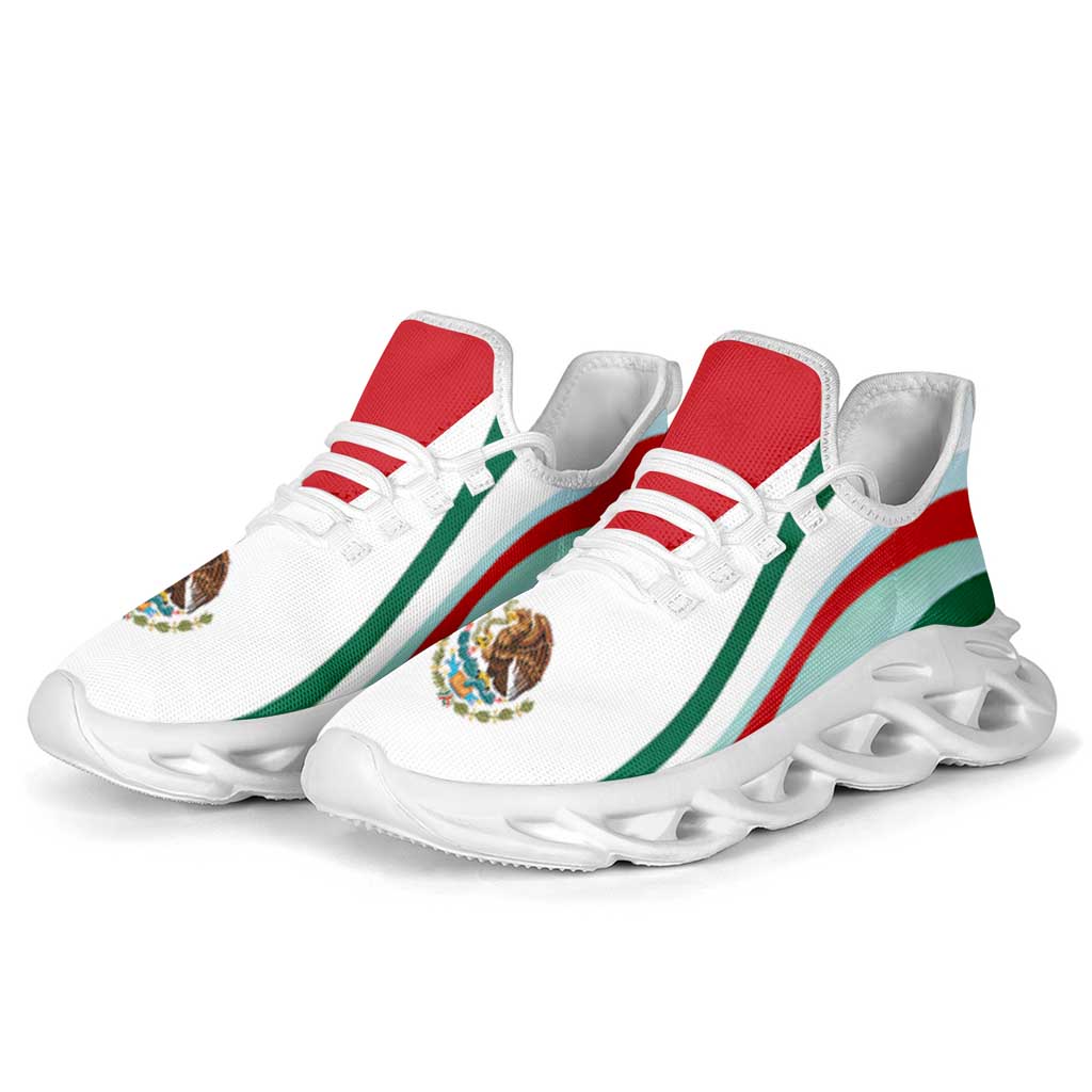 Mexico Football Clunky Sneakers Flag-Inspired Curve Style