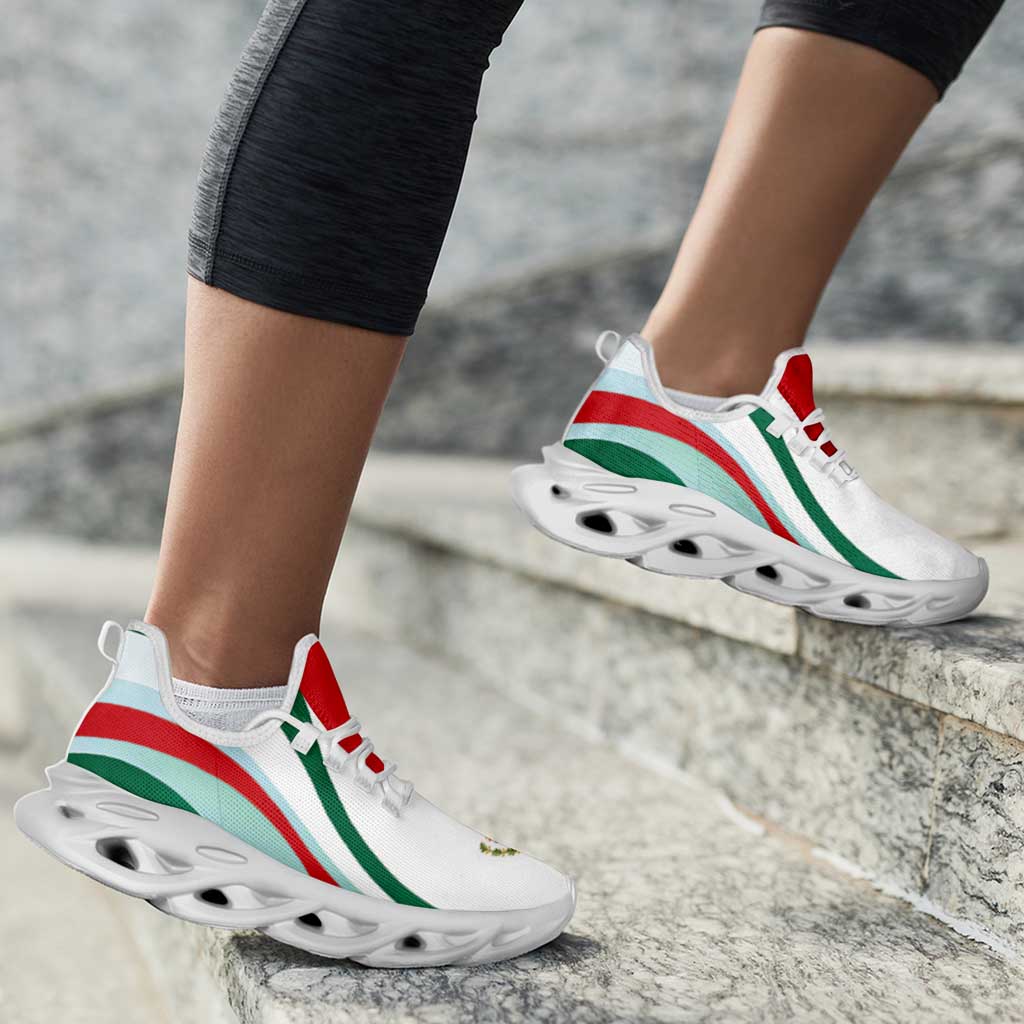 Mexico Football Clunky Sneakers Flag-Inspired Curve Style